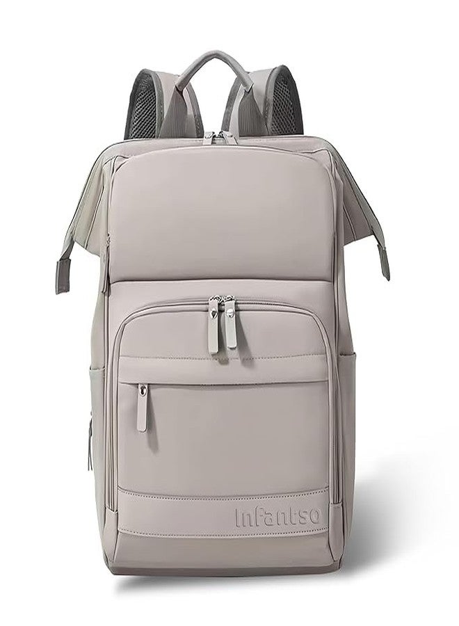 Infantso Premium Multifunctional Waterproof Diaper Bag For Mothers For Travel/Diaper Bags With Multi Compartments, Insulated Bottle Pockets, Hanging Strap, Anti-Theft Pocket, 27Lt Maternity Bag