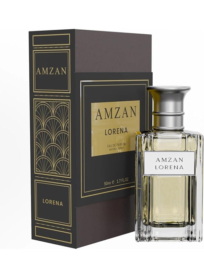 AMZAN LORENA Eau de Parfum Perfume for Men & Women by AMZAN, Elegant Unisex Fragrance, Long-Lasting, 50ml - Image 1