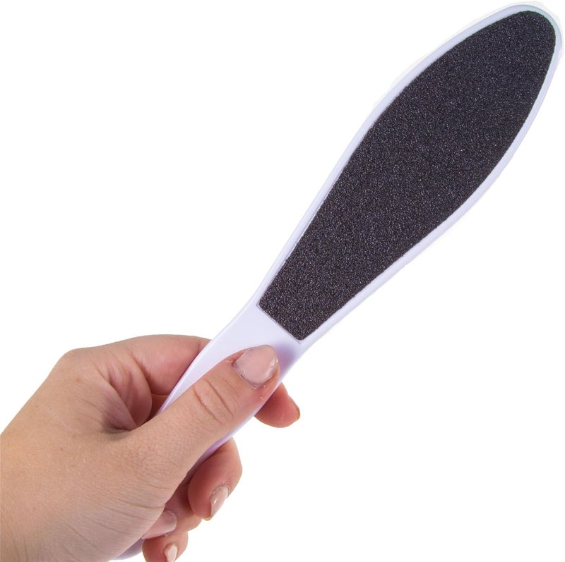 white hinge Large Double Sided Foot FileEmery Board for Pedicures Hard SkinCallus Removal - Image 2