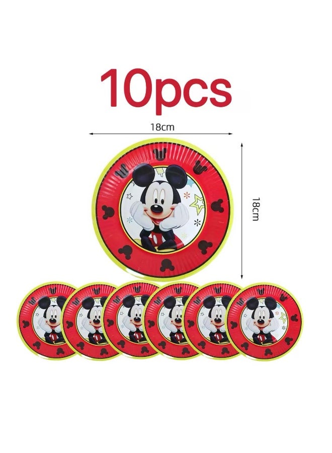 ماوس ميكي ماوس حفلة عيد ميلاد مجموعة اللوازم التي يمكن التخلص منها - Image 4