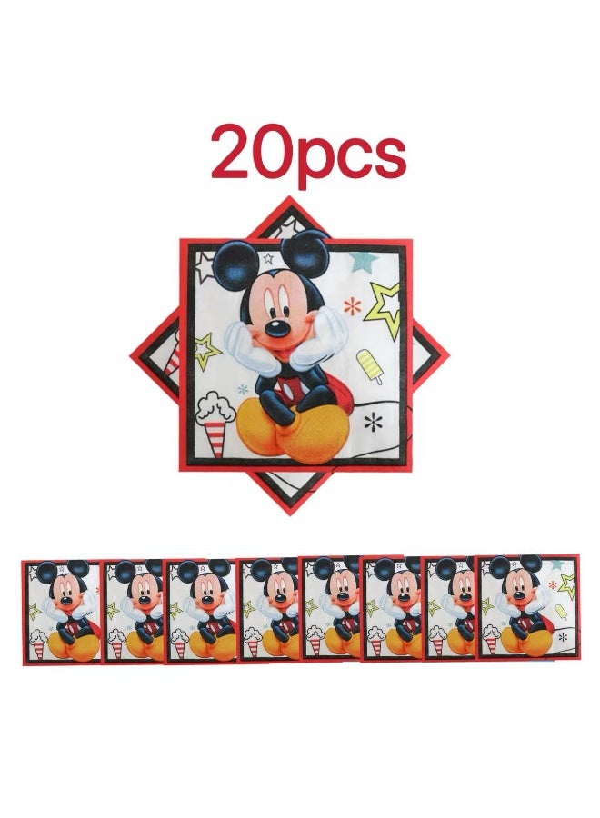 ماوس ميكي ماوس حفلة عيد ميلاد مجموعة اللوازم التي يمكن التخلص منها - Image 3