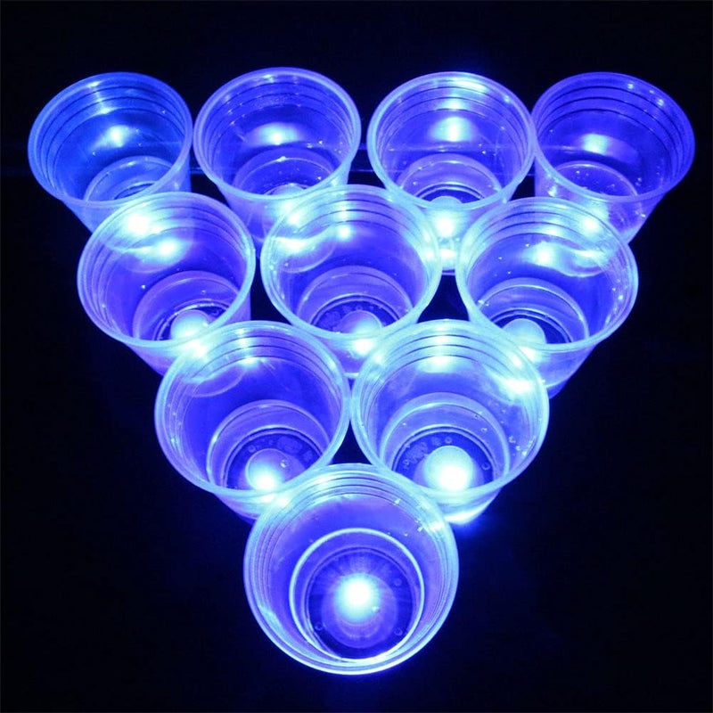 Ahuimeius Halloween The Dark Beer Pong Set,Beer Pong Party Cup Set, LED Beer Pong Cups and Glow-in-The-Dark Balls,22 Set - Image 5