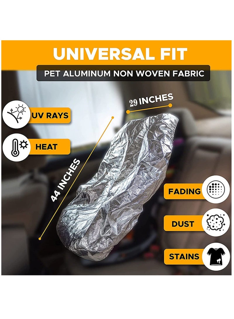 Baby Car Seat Sun Shade Cover, Infant Car Seats Heat Protector Keeps Your Toddler Baby Seat at a Cool Temperature, Covers, and Blocks Out Heat & Sun, Reflective Baby Seat Covers For Car Seats. - Image 4