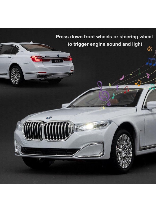 Invite Enterprise Bmw 760Li 1:24 Diecast Scale Model Metal Pull Back Toy Car For Kids With Openable Doors & Light, Music Toy Vehicle For Kids?Colors As Per Stock? - Image 3