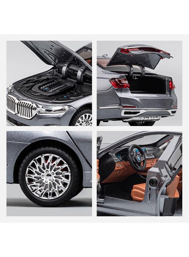 Invite Enterprise Bmw 760Li 1:24 Diecast Scale Model Metal Pull Back Toy Car For Kids With Openable Doors & Light, Music Toy Vehicle For Kids?Colors As Per Stock? - Image 5