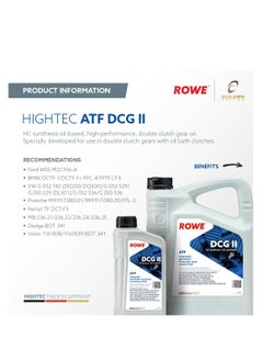 ROWE HIGHTEC ATF DCG II - 1L | High-Performance Dual Clutch Gearbox Oil | German OEM Replacement | VW, Porsche, PDK, Mercedes- Made In Germany  - Image 2