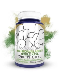 Nootropics Depot High Bioavailability Noble Kava Tablets  1000Mg  30 Count  Minimum 10% Kavalactones  Enhanced Traditional Water Extract  - Image 1