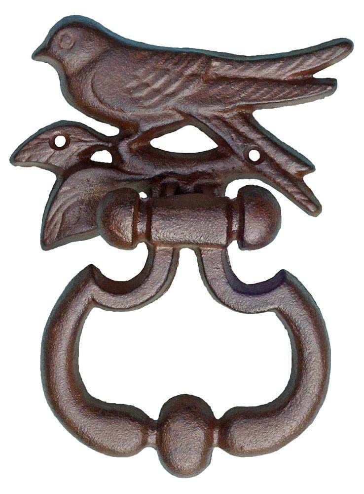 Esschert Design USA BR15 Bird Silhouette Door Knocker Antique Brown - Image 2