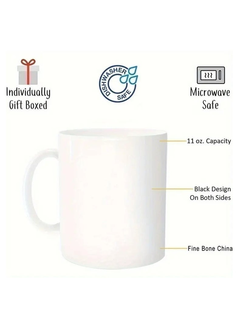 RYN I Need Money" Humorous Coffee Mug - 11oz Ceramic, Dishwasher Safe, Novelty Arabic Design with Money Bag Pattern, Perfect Gag Gift for Friends & Colleagues, Ideal for Office or Home PINK - Image 2