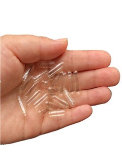 ماركة غير محددة 1000 قطعة كبسولات فارغة شفافة نباتية للتعبئة DIY مسحوق حبوب نقية  - Image 2