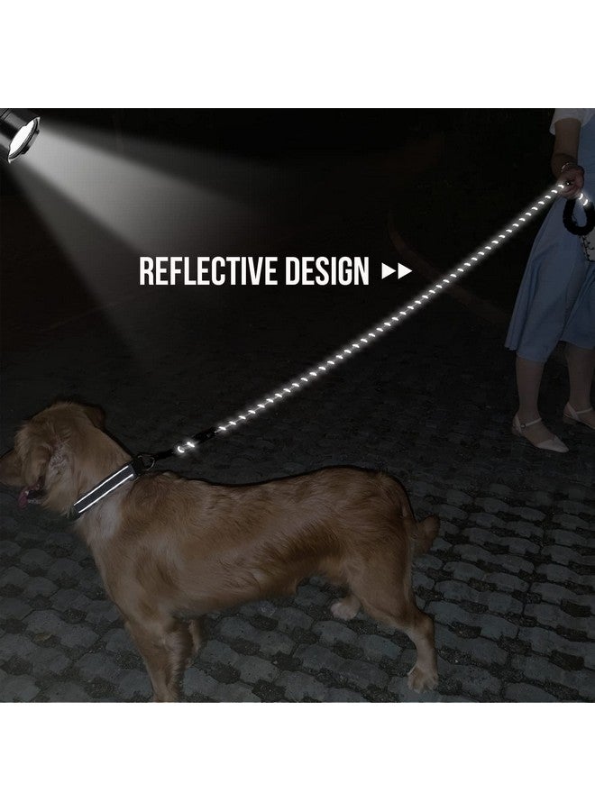 Joytale 6/5/4 FT Leashes for Large Medium Breed Dogs, Heavy Duty Nylon Braided Rope Dog Leash, Comfortable Padded Handle Strong Leashes with Poop Bags and Dispenser, Black, 6'×1/2'' - Image 4