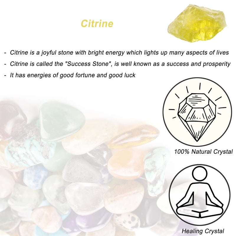 Erliway Citrine Raw Crystals, Large 1.25-2.0" Healing Crystals Natural Rough Stones Crystal for Tumbling, Cabbing, Fountain Rocks, Decoration, Polishing, Wire Wrapping, Wicca & Reiki - Image 4
