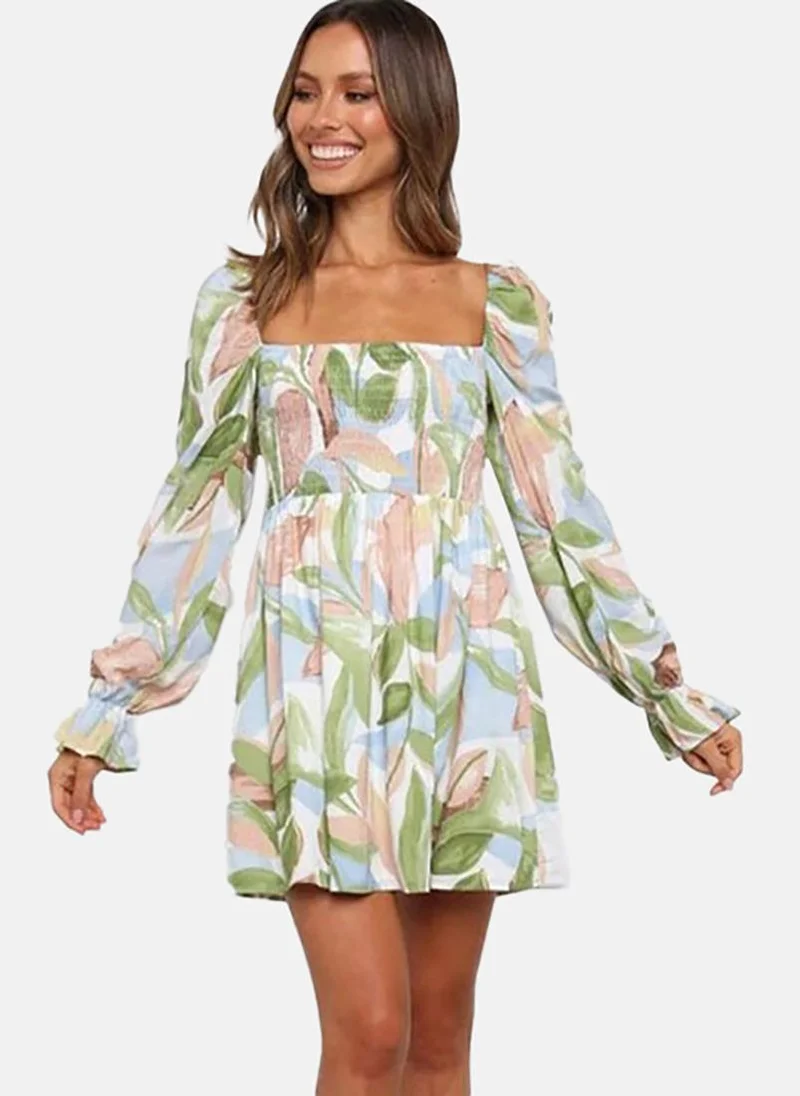 YUNIQEE Floral Print Mini Dress