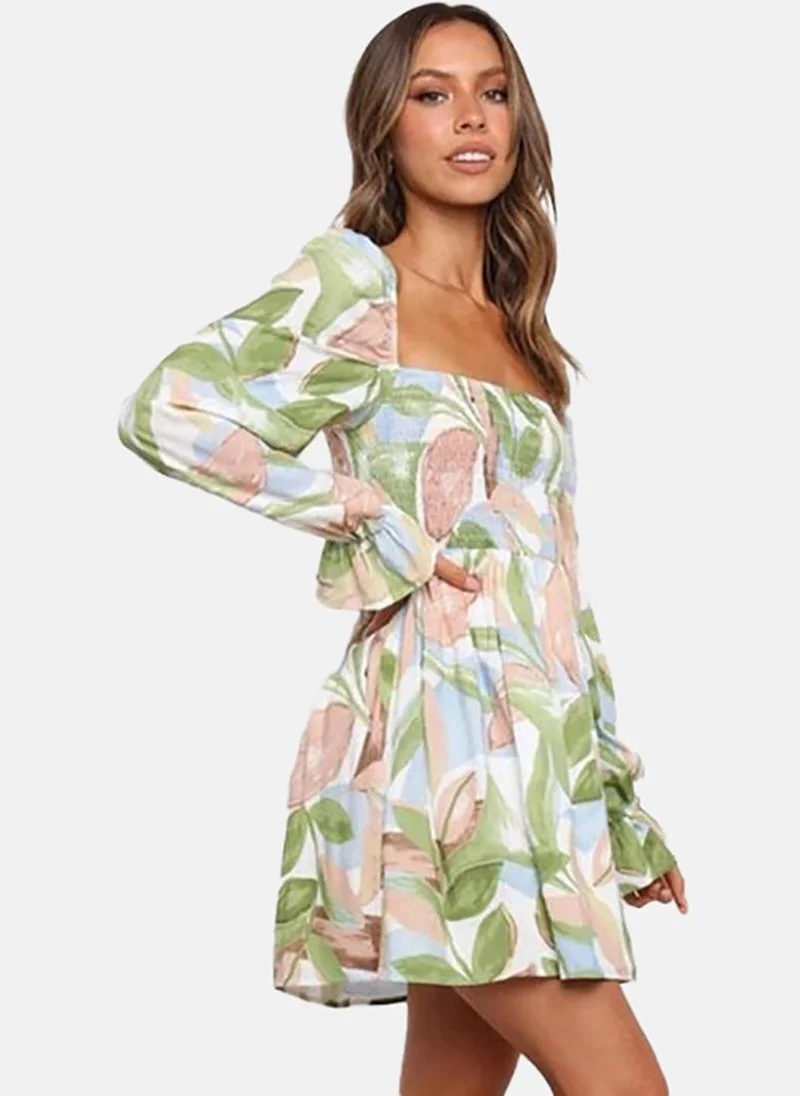 YUNIQEE Floral Print Mini Dress