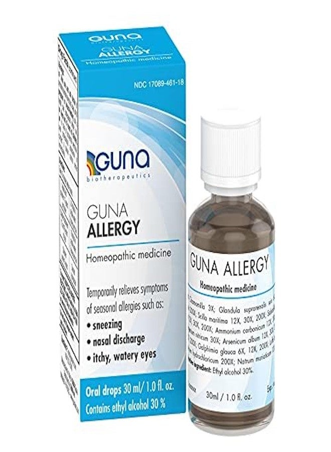 Guna Allergy Homeopathic Natural Allergy Relief Histaminum hydrochloricum 200X, Multi Symptom Non-Drowsy, Homeopathic Decongestant & Allergy Medicine – 30 ML - Image 1
