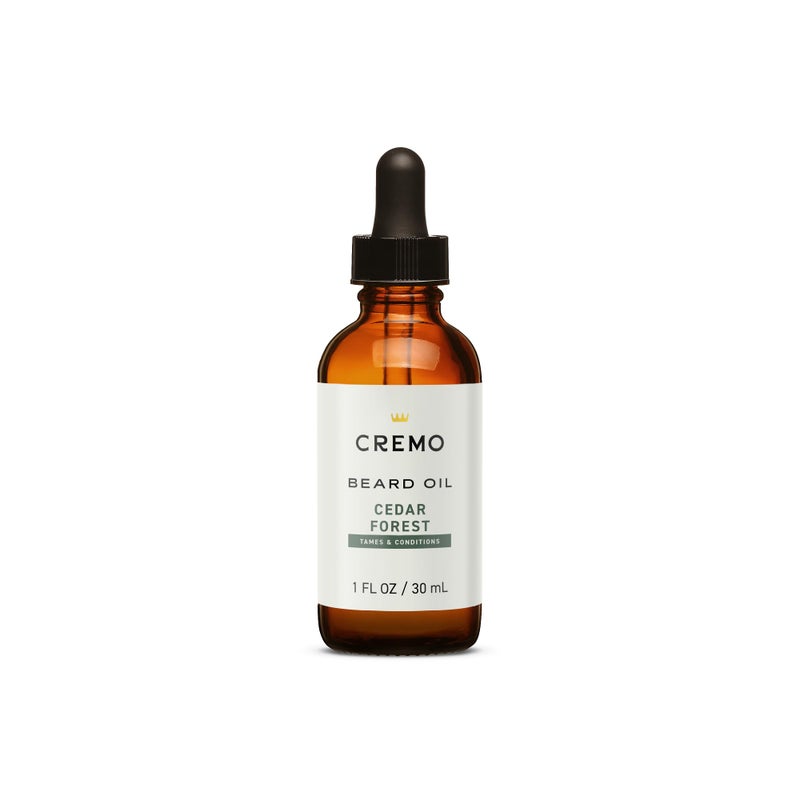 Cremo Beard Oil, Revitalizing Cedar Forest, 1 fl oz - Restore Natural Moisture and Soften Your Beard To Help Relieve Beard Itch - Image 1