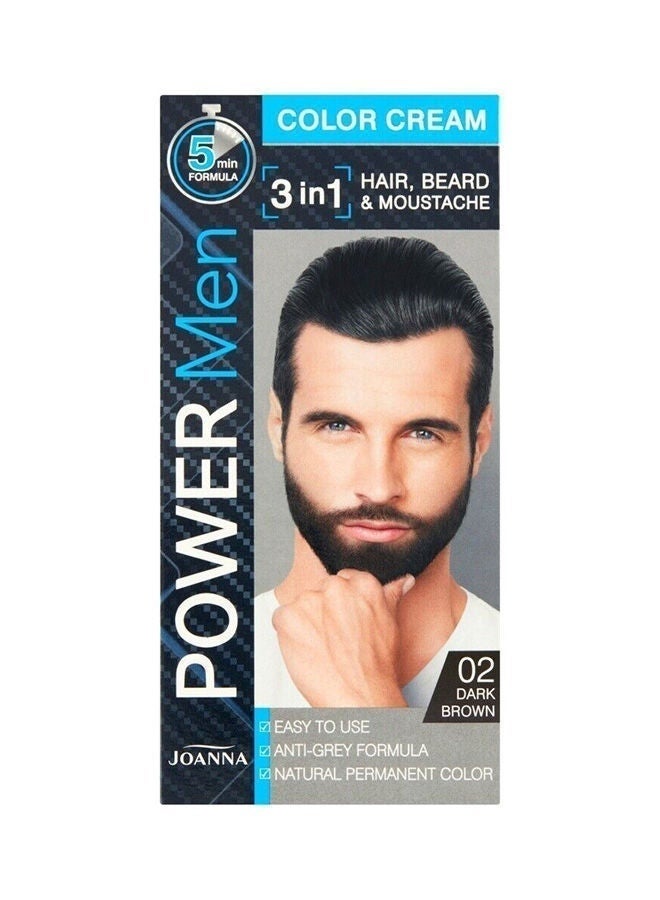 كريم صبغة شعر للرجال باور مين لون بني داكن