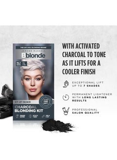 Jerome Russell Bblonde Charcoal Blonding Kit Toning Bleach Lifts Up To 7 Shades with Activated Charcoal Black Ice Shampoo And Conditioner Included  - Image 3