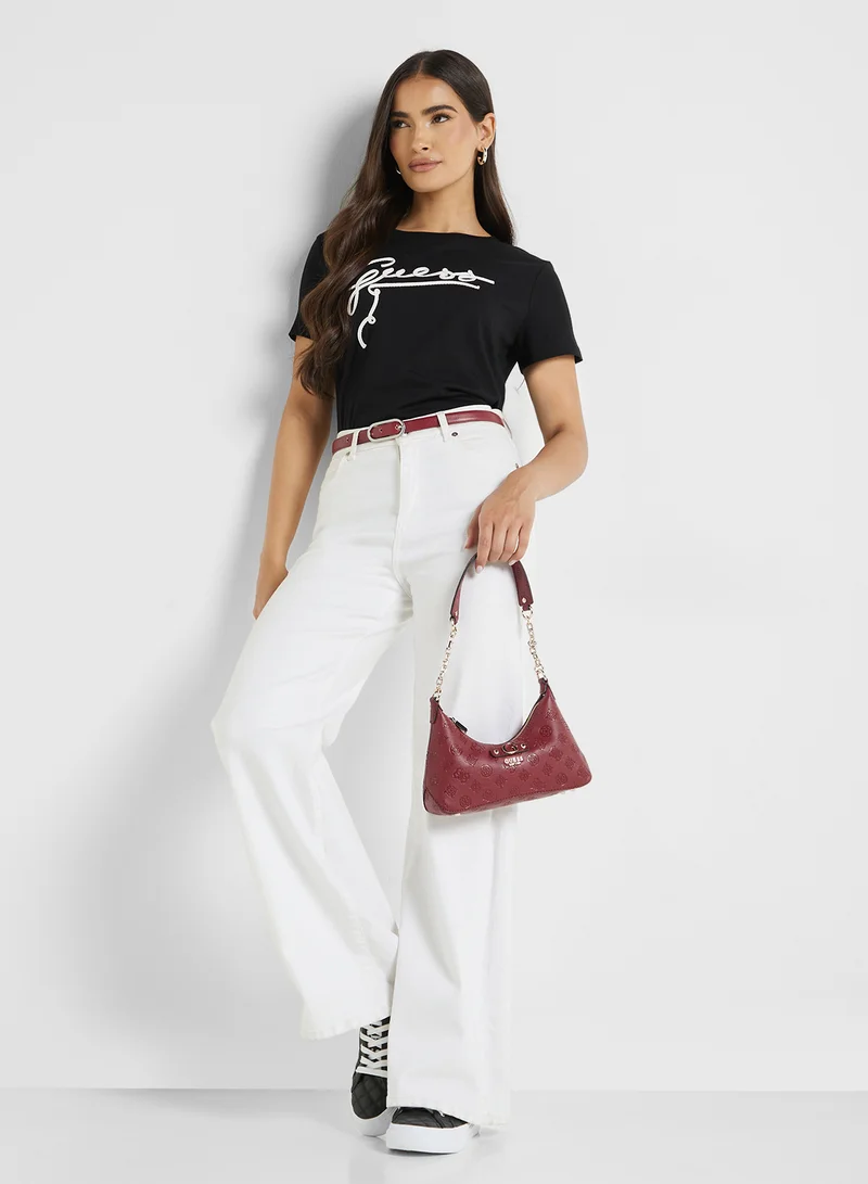 جس Logo Crew Neck T-Shirt
