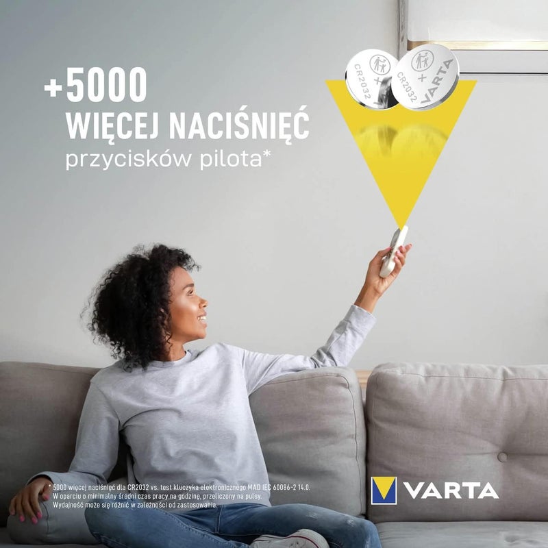 VARTA CR2032 Lithium Coin Battery | Long-Lasting Power for Watches, Remotes, Smart Devices | Child Safety Packaging | Easy & Secure Opening | High Capacity Button Cell | 10 Years Storage | Single Pack - Image 5