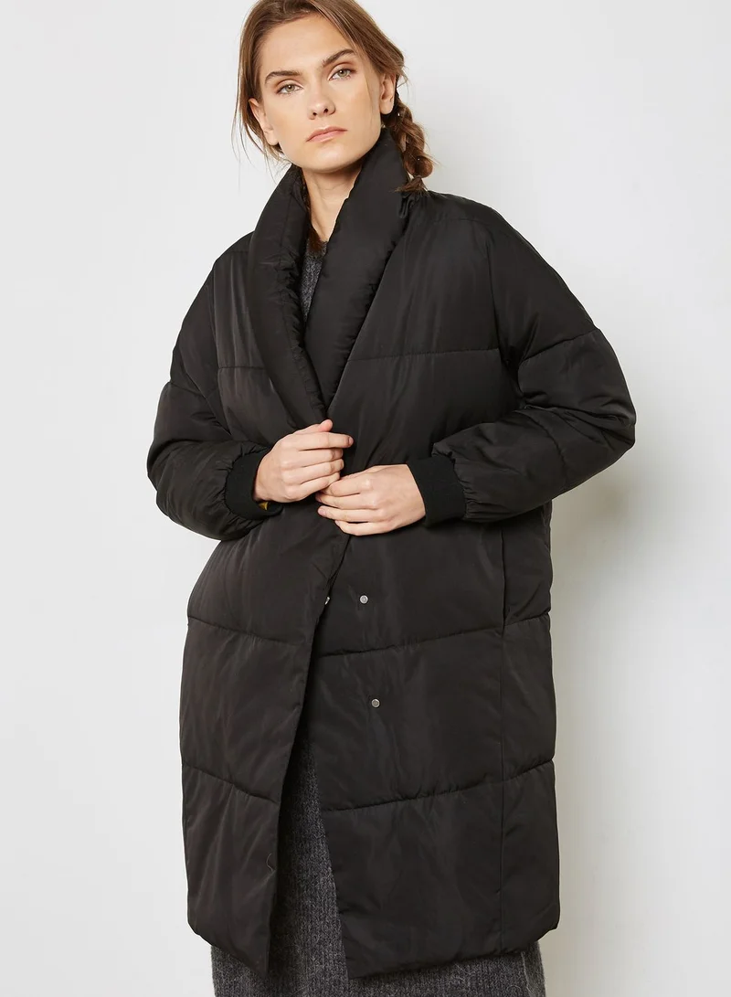Native Youth Contrast Longline Puffer Jacket