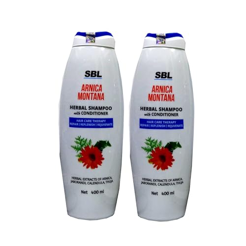 SBL Arnica Montana Herbal Shampoo with Conditioner, 400ml (Pack of 2) - Image 1