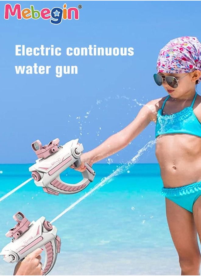 MEBEGIN - Large Capacity Electric Water Gun, Water Pistol with Long Rang, Safe to Use, Great Way to Increase Children's Interest in Outdoor Activities, Suitable for Swimming Pool Party, Family Fun, Camping and Outdoor Activities, 23.6*23.5cm - Image 1