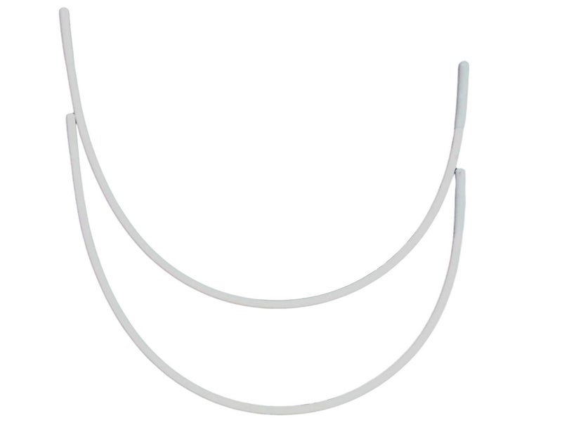 Porcelynne Porcelynne Carbon Steel Replacement Underwire Repair  Nylon Coated  Heavy Gauge Sturdy Wire for Bras  Vertical Wire Size 401 Pair  See Pictures for Measurements and How to Order