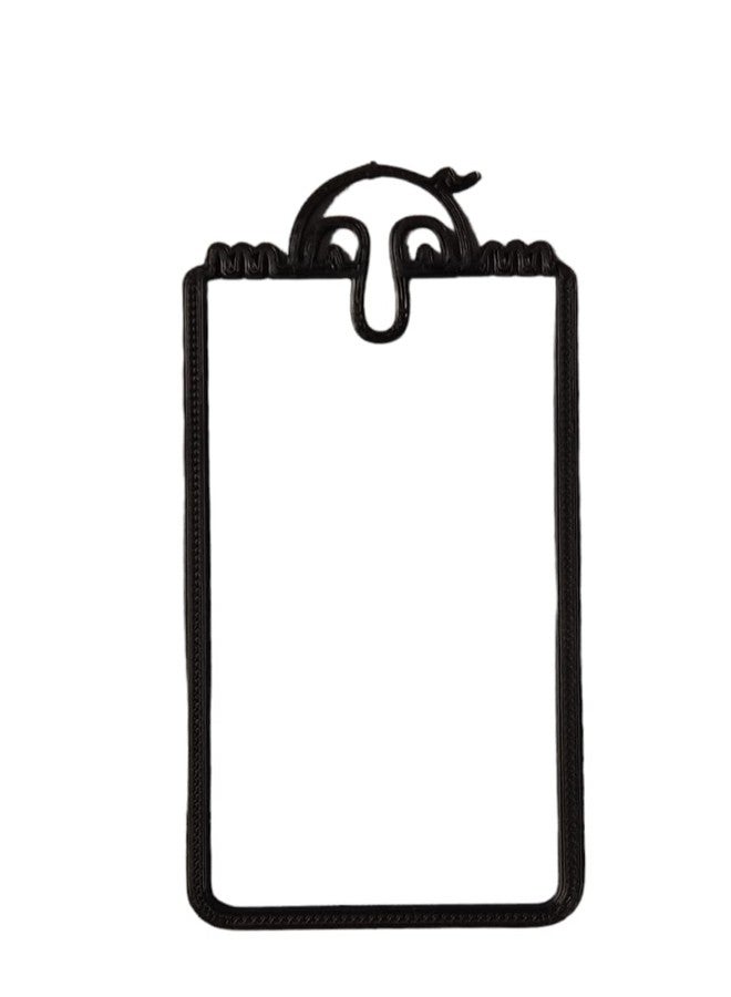 CERO ® 3D Printed Kilroy Bookmark Holder (Black PLA Plastic) - Image 1