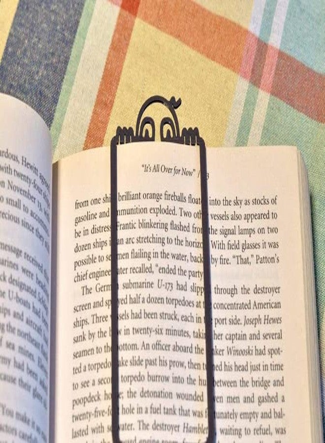 CERO ® 3D Printed Kilroy Bookmark Holder (Black PLA Plastic) - Image 2