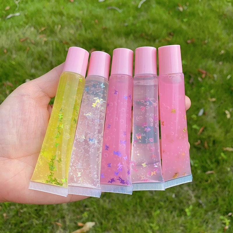AJLTPA AJLTPA 50Pcs 15ml Lip Gloss Squeeze Tubes, Light Pink Lip Gloss Containers Empty, Refillable Soft Clear Tubes for DIY Lipgloss Balm Cosmetic (Light Pink)  - Image 4