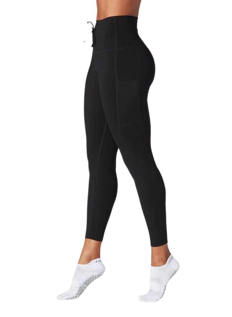 TAVI 7/8 TIE WAIST POCKET TIGHT EBONY  - Image 1
