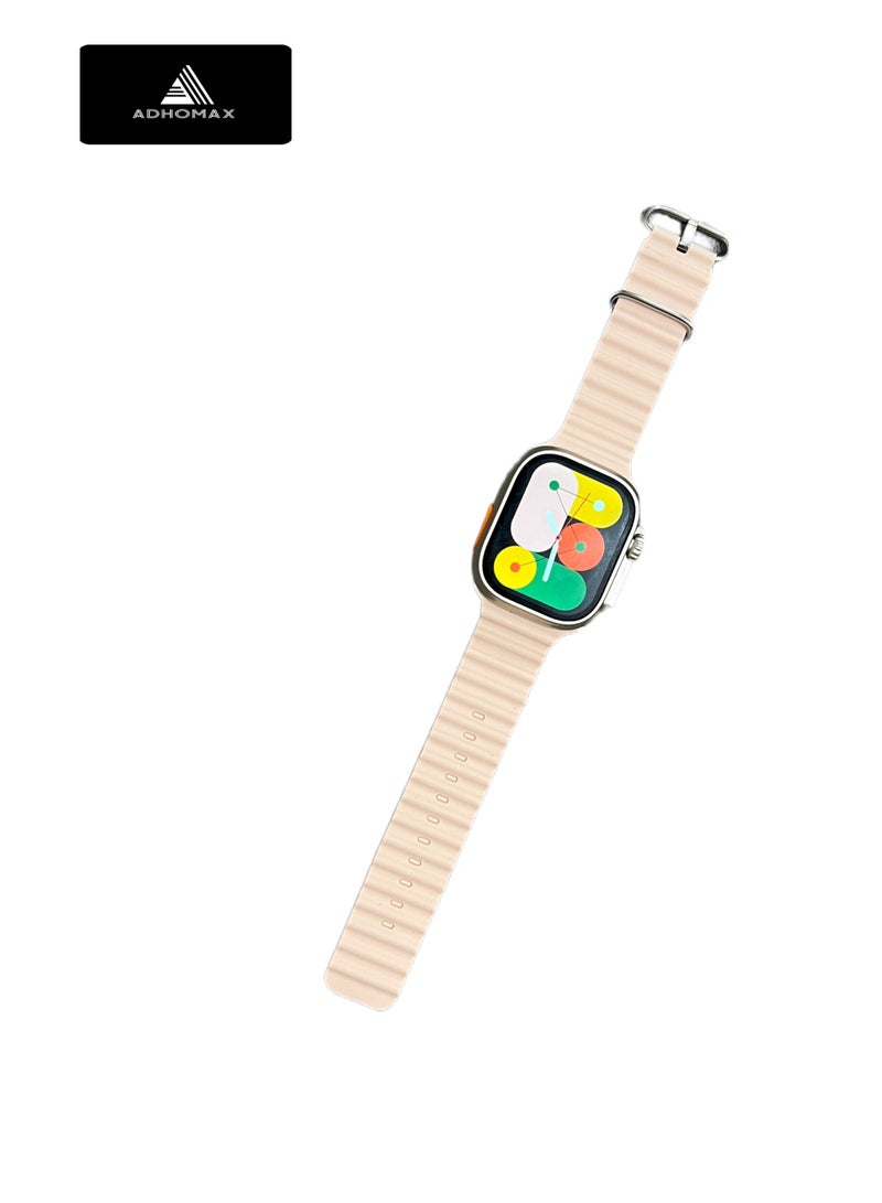 adhomax New T900 Ultra 2 smart watch Elegant Design 2.2" NFC, infinite display, Fitness Tracker, Heart Rate, Bluetooth, Wireless Charging, works with IOS and android, for men and women - Image 2