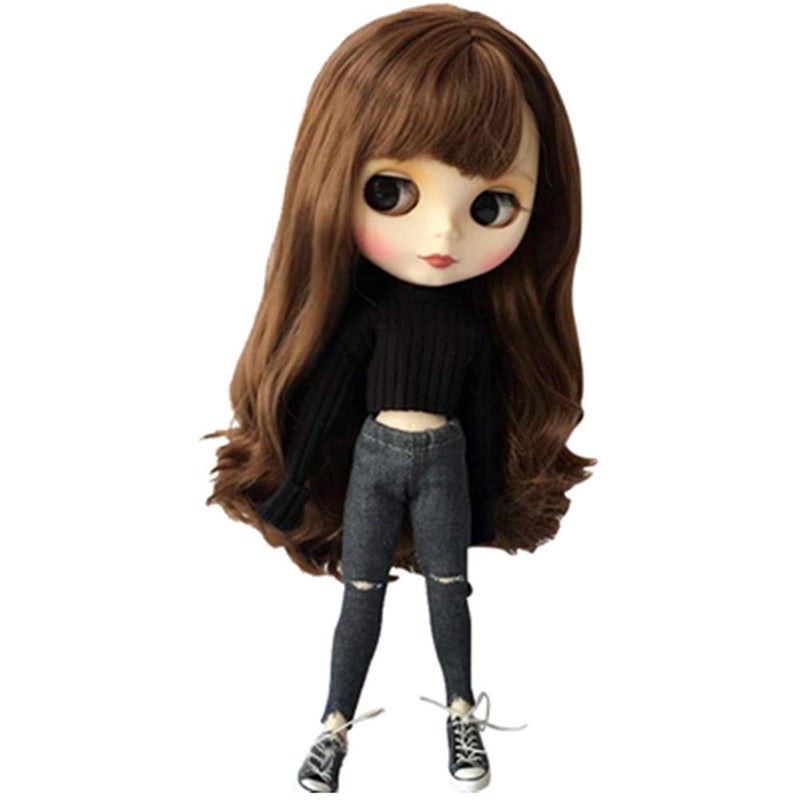 DoubleWood Handmade Casual Sweater JeanPants Replacement for Blythe Pullip Dolls 16 Fashion Doll Clothing Set Accessories - Image 2