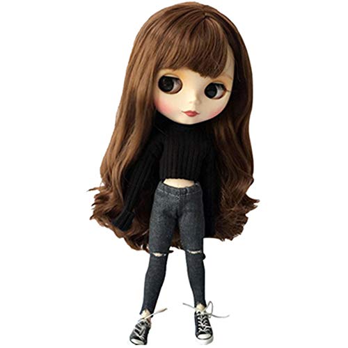 DoubleWood Handmade Casual Sweater JeanPants Replacement for Blythe Pullip Dolls 16 Fashion Doll Clothing Set Accessories - Image 1