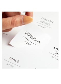 Premify 110 Spice Jar Labels | 72 Preprinted White Labels, 20 Empty Labels & 18 Date Labels | Water Resistant Spice Stickers Labels. Kitchen Seasoning, Herb & Spice Rack Organization  - Image 4