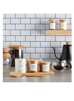 Premify 110 Spice Jar Labels | 72 Preprinted White Labels, 20 Empty Labels & 18 Date Labels | Water Resistant Spice Stickers Labels. Kitchen Seasoning, Herb & Spice Rack Organization  - Image 5