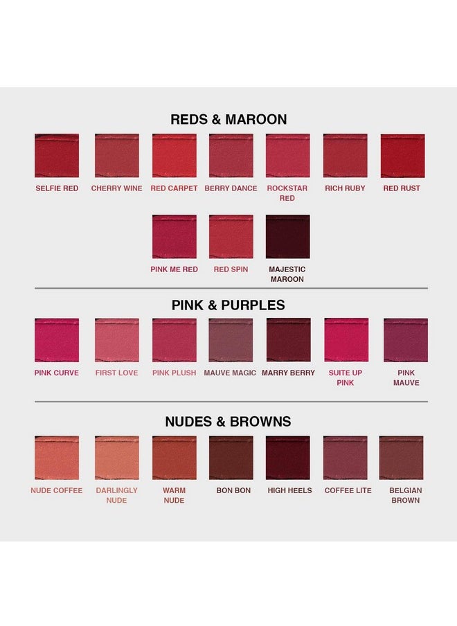 Insight - Cosmetics Matte Lipstick |Long Lasting Lipstick For Women |Keeps Lips Moisturised |Single Swipe Application |Smooth & Light Weight |One Swipe Pigmentation(L-21=15) - Image 1