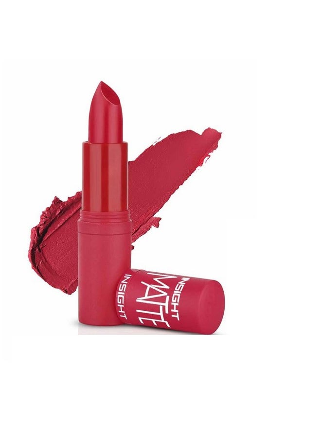 Insight - Cosmetics Matte Lipstick |Long Lasting Lipstick For Women |Keeps Lips Moisturised |Single Swipe Application |Smooth & Light Weight |One Swipe Pigmentation(L-21=15) - Image 1