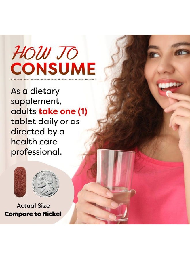 Best Naturals أرز الخميرة الحمراء 1200 ملغ 60 قرص (خالي من السيتريتين) - Image 3