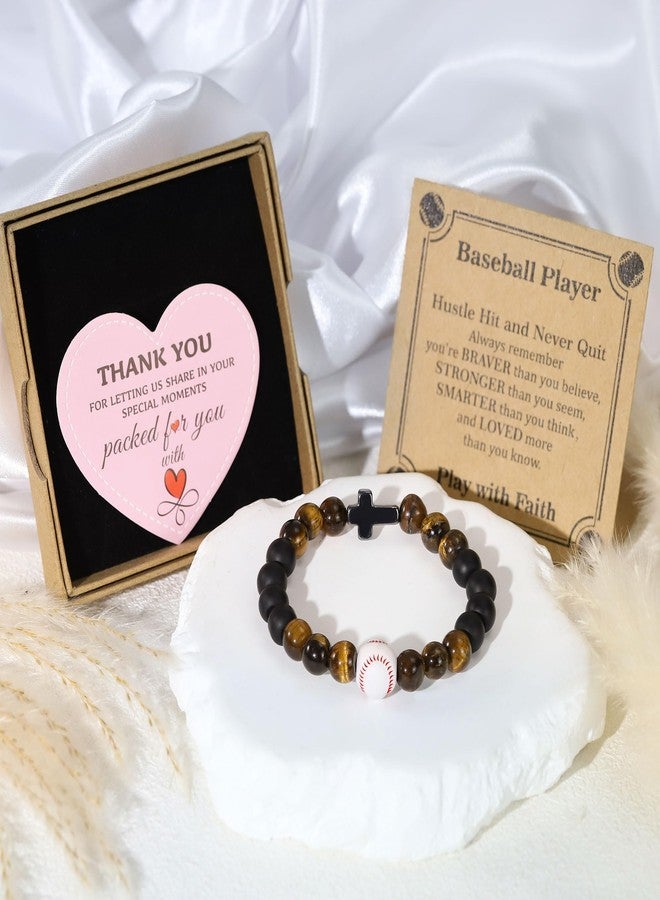 BAYLAY Baseball Gifts for Boys 8-12 12-14, Baseball Cross Bracelet Easter Basket Stuffers for Kids Accessories Stuff for Boys Men Birthday Stocking Stuffers Baseball Senior Night Gifts for Boy - Image 5