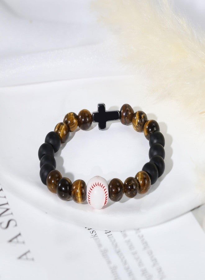 BAYLAY Baseball Gifts for Boys 8-12 12-14, Baseball Cross Bracelet Easter Basket Stuffers for Kids Accessories Stuff for Boys Men Birthday Stocking Stuffers Baseball Senior Night Gifts for Boy - Image 2