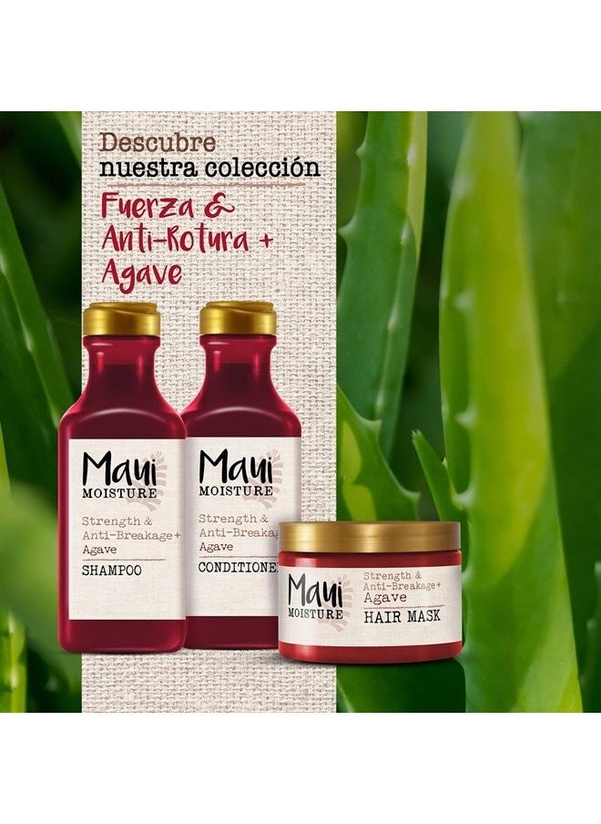 MAUI MOISTURE OGX, Maui Moisture Strength AntiBreakage + Moisturizing Agave Conditioner for Color Treated or Chemically Damaged Hair Vegan Silicone ParabenFree SulfateFree Surfactants, hibiscus, 13 Fl Oz  - Image 2