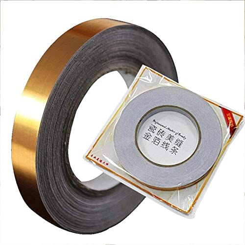 BHOOLU&GOOLU Tile Gap Décor Tape for Floor and Wall - Gold - (1 CM X 50 M) - 1 Roll/Pack - Image 4