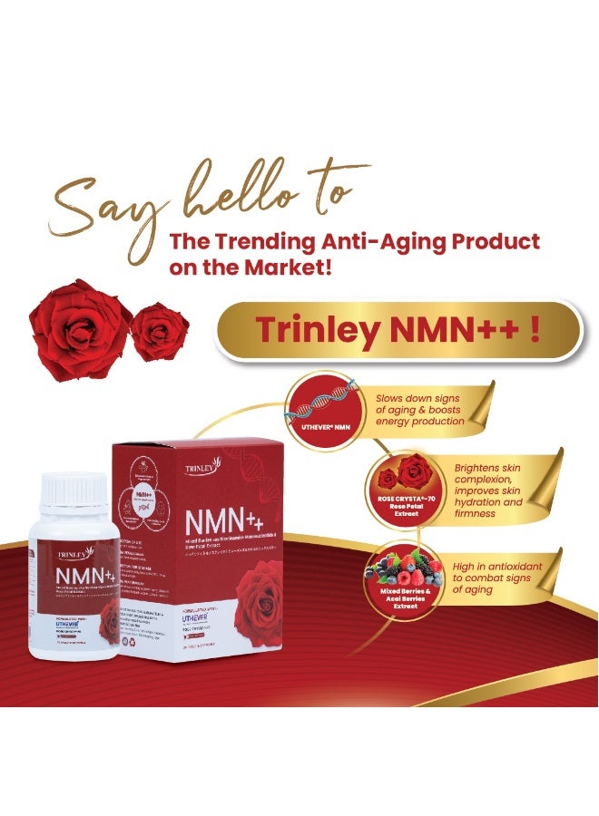 ترينلي NMN++ مزيج مضغ مضاد للشيخوخة - 30 قرصًا - Image 2