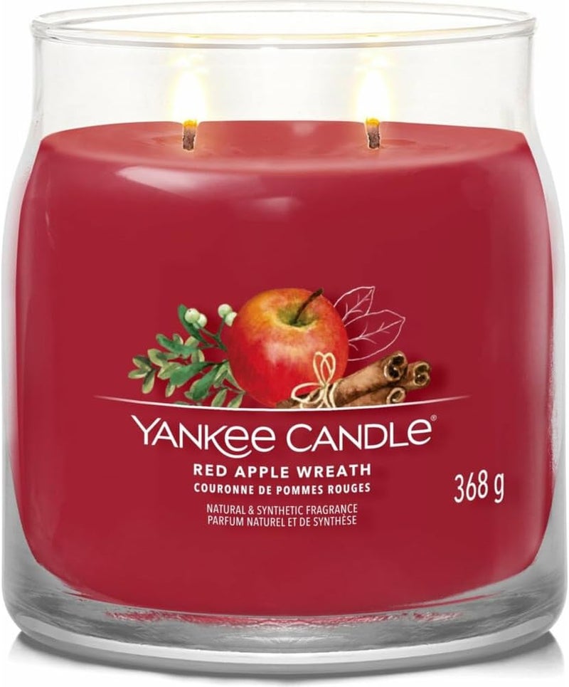 Yankee Candle Red Apple Wreath Medium Jar - 368g - Image 2