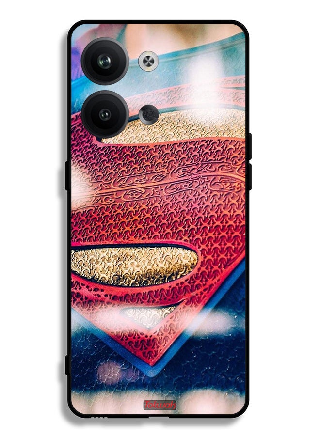 Tolwak - Oppo Reno9 Pro 5G Protective Case Cover Superman Logo - Image 1