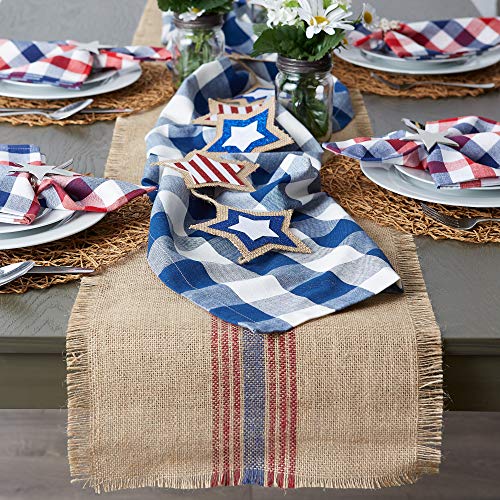 DII Buffalo Check Collection, Classic Farmhouse Table Runner, 14x108, Navy & Cream - Image 5