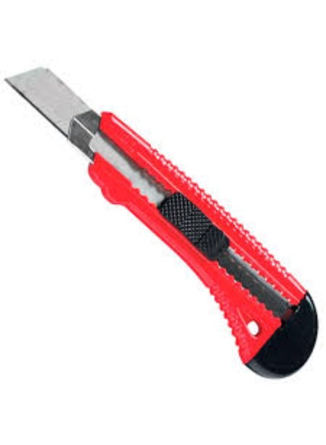 18mm Sliding Blade Cutter Knife – Red – Single Piece – Easy Blade Change & Precise Cutting - Image 2