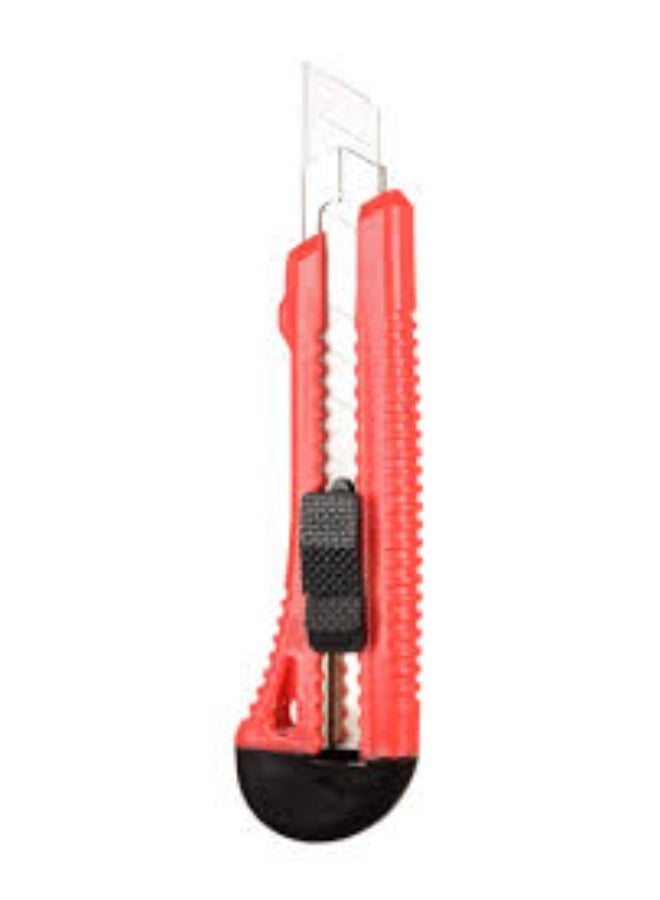 18mm Sliding Blade Cutter Knife – Red – Single Piece – Easy Blade Change & Precise Cutting - Image 1